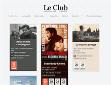 Tablet Screenshot of cinemaleclub.fr